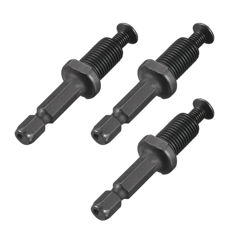to 3 8 Inch Thread Keyless Drill Chuck Adapter Hex Shank 3pcs Walmart