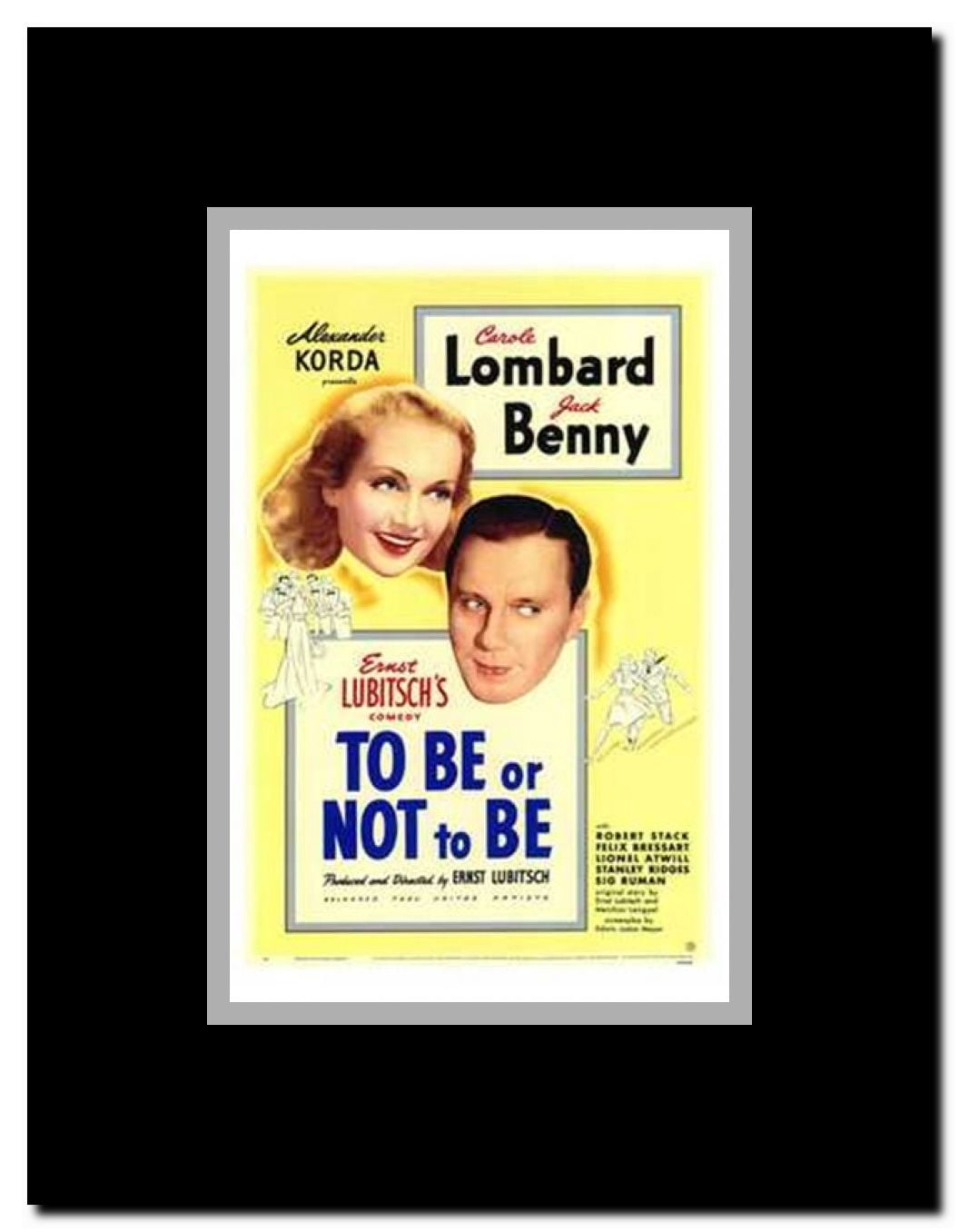 to Be or Not to Be Framed Movie Poster