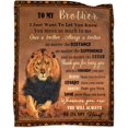 thumbnail image 1 of to Brother Throw Blanket Brother Gifts from Sister for Brother Blankets Thanksgiving Birthday Gift 60"x80", 1 of 6