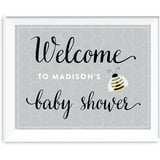 to Bumble Gender Neutral Baby Shower Collection, Party Sign, Welcome to ...