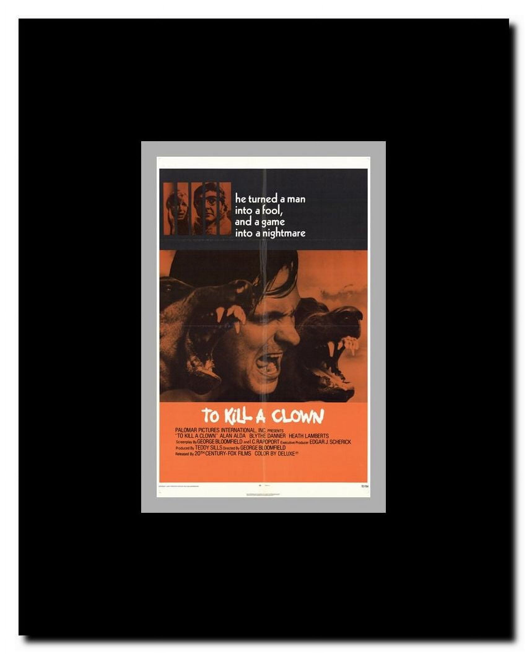 to Kill a Clown Framed Movie Poster