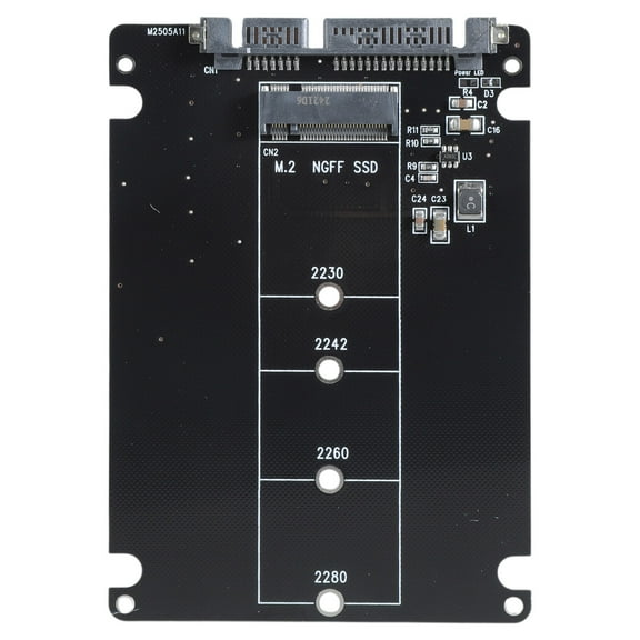 to M.2 Key B NVMe Adapter Card Supports Key B SSD Complies with SerialATA rev3.0 Specifications