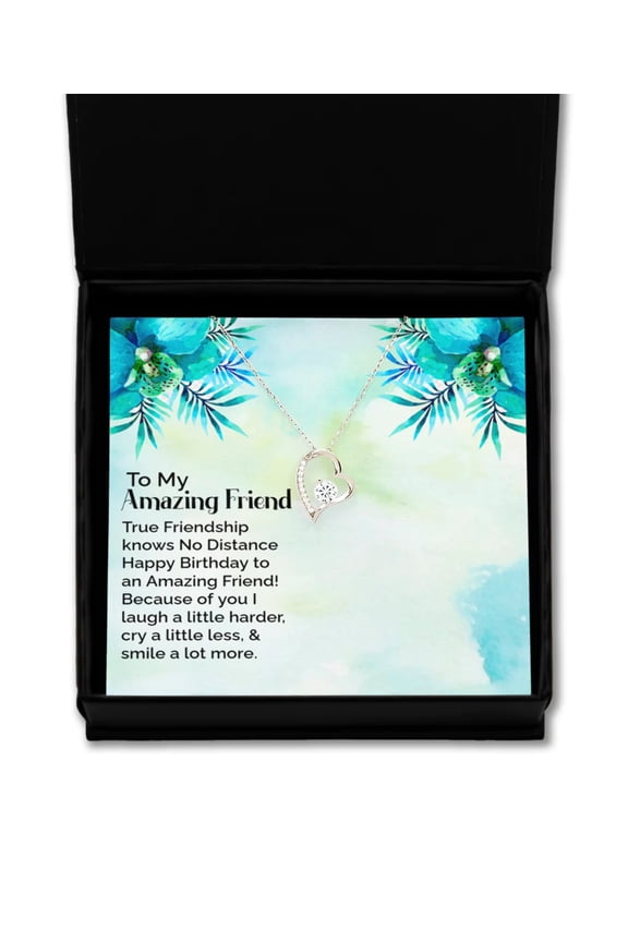 to My Amazing Friend, Gift Necklace for Friend, Unbiological Sister Gift Necklace, Bff Gift Necklace, Birthday gift Necklace For Bonus Sister