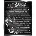 thumbnail image 1 of to My Dad Blanket Dad Gifts from Daughter or Son Birthday Christmas Blankets 50x60 in Gift for Dad, 1 of 6