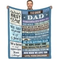 thumbnail image 1 of to My Dad Gift Blanket, for Dad, Blanket for Dad, Dad Gifts from Daughter Son Blanket 80" x 60" -Dad Birthday 2, 1 of 6