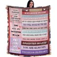 thumbnail image 1 of to My Loving Daughter-in-Law Gift Ultra-Soft Throw Blanket for Bed Sofa Best Birthday Gift for Daughter-in-Law, 1 of 6
