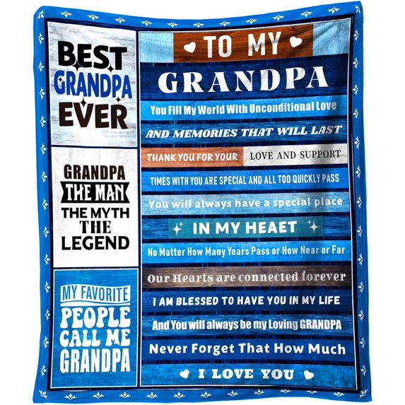 to My Uncle 50X60 Soft Throw Blanket 310 Grams Blue Throw Gifts for Uncles from Nephews Meaningful Father''s Day Present for Your Uncle at Christmas