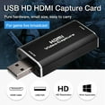 to USB 2.0 Video Card 1080P Recorder Game/Video Live Streaming Hi Hat