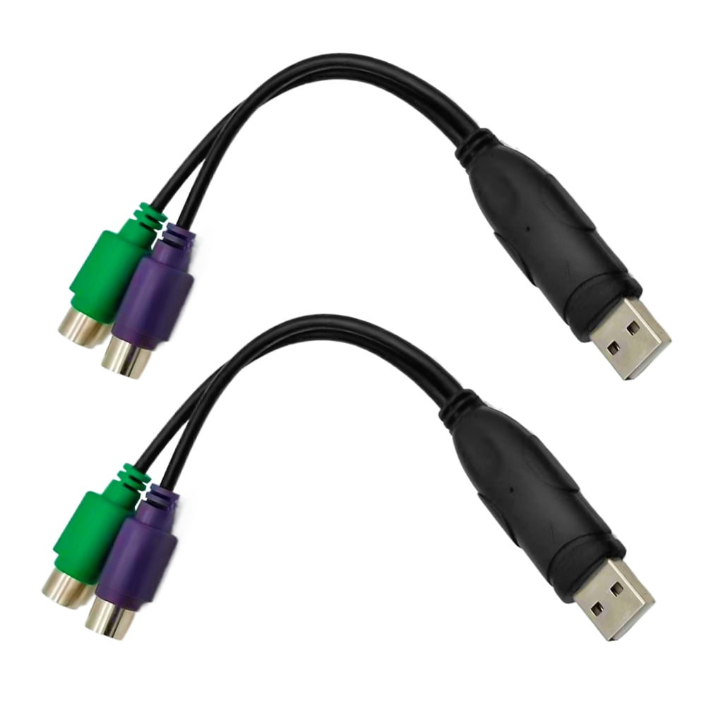 to USB Adapter USB To 2PS/2 Adapter Cable For Keyboards Mouse ...