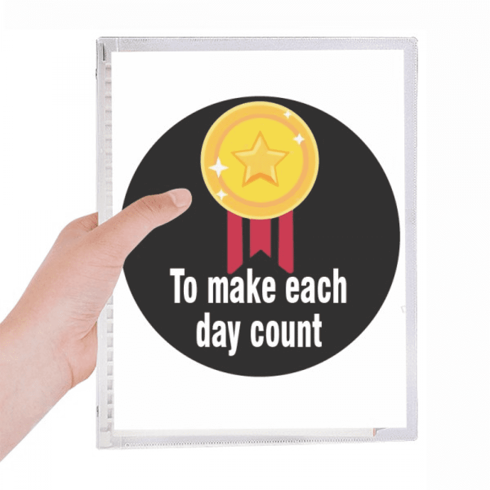 to make each day count notebook loose diary refillable journal statiry