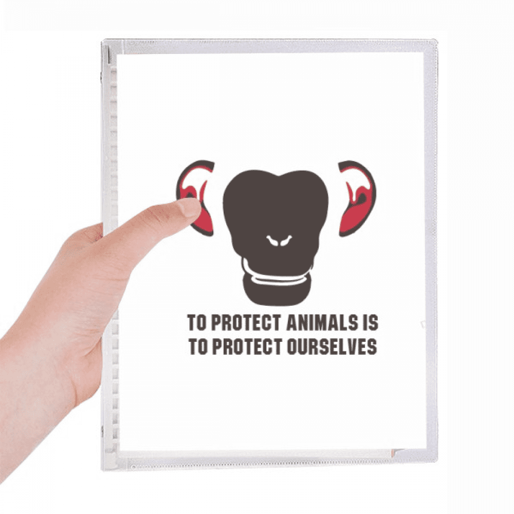 to protect animals is to protect ourselves notebook loose diary refillable journal statiry