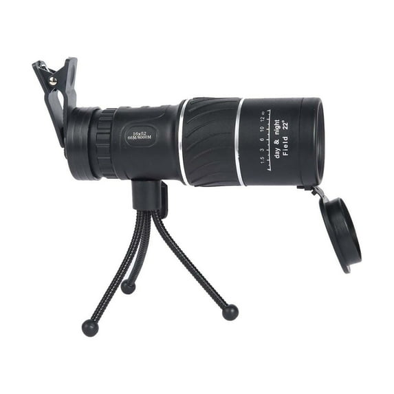 16X52 Mini Monocular Telescope High Powered for Adults, Birthday Gifts for Men Dad Him Husband Teen Boys, BAK4 & FMC Prism Scope for Birdwatching Outdoors Hunting, Cool Gadgets for Men