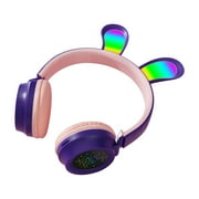 Over-Ear Wired Headphones with Microphone with 1.45m-Tangle-Free Nylon Line&3.5mm Plug,Lightweight Foldable & Portable Headphones for Smartphone,Tablet,Computer,Mp3/4