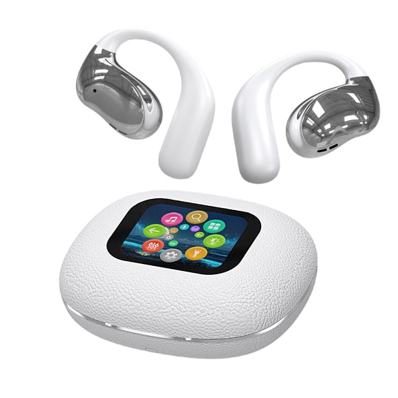 with USB-C Charging - Open-Ear Bluetooth Bone Conduction Sport Headphones - Sweat Resistant Wireless Earphones for Workouts and Running - Built-in Mic, with Hair Band - Standard