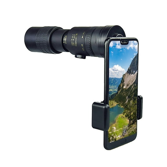 10-300x40 Monocular Telescope High Power Monocular for Adults with Smartphone Adapter, Travel Telescope with BAK4 Prism for Super Bowl, Bird Watching, Hunting, Camping