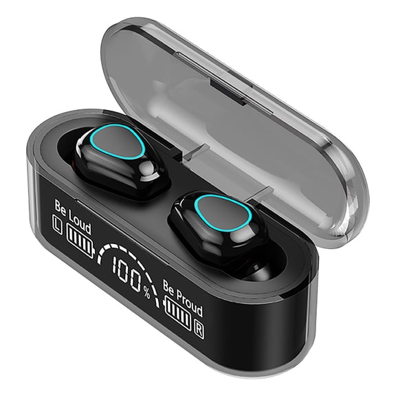 Wireless Earbuds 75hrs Bluetooth 5.3 Headphone Sport, 2025 Bluetooth Earbuds Stereo Deep Bass Over Ear Bud with Earhooks, Noise Cancelling Mic, IPX7 Waterproof Earphone
