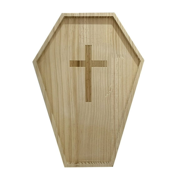 Halloween Charcuterie Board, Halloween Cheese Board Wooden Serving Platter Snack Trays Dinnerware Cookware for Home Kitchen Candy Cookie(Coffin)