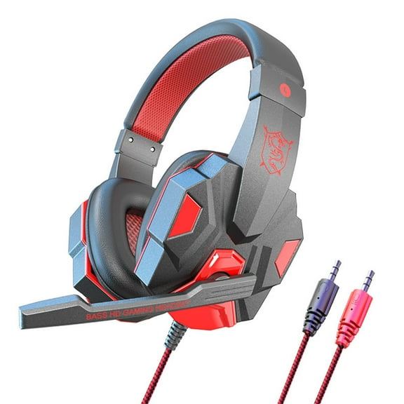 Upgraded Kids Headphones, Wired Toddler Headphones, 85dB Limited Volume On Ear Headphones, Portable Foldable Design, Stereo Sound Kids Headphones for School/Tablet/Travel, Red