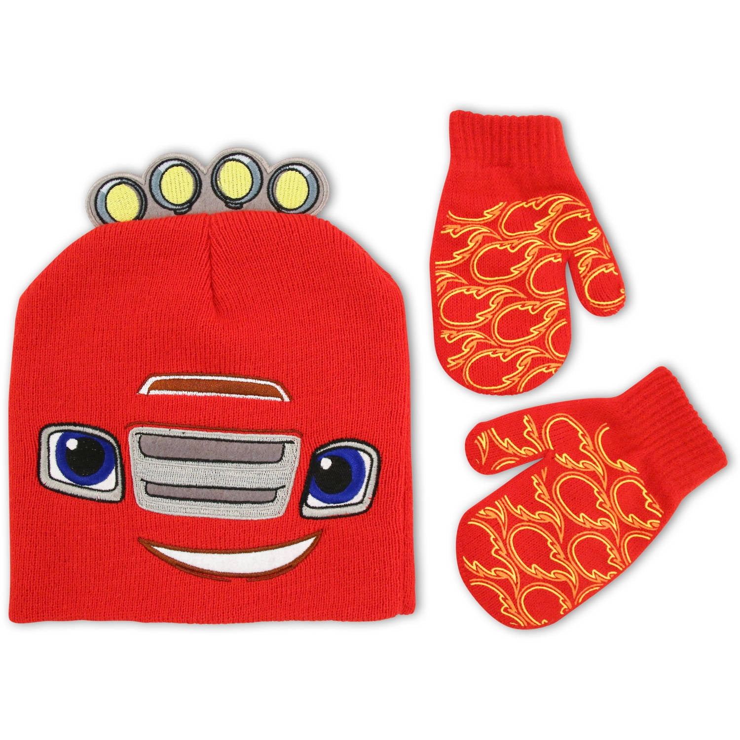 toddler Blaze Hat and Mitten Set