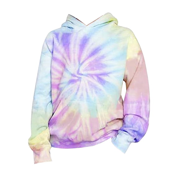 toddler boys girls Tie Dye 3D Printed Hoodie Pullover Sweatshirt Long Sleeve Pocket Long Sleeve Hoodies