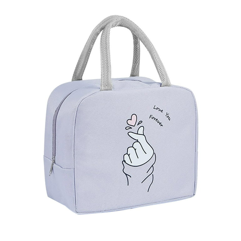 toddler lunch bag pottery barn box canvas insulated bento heat insulation thick tote hand carry large capacity Walmart