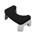 thumbnail image 1 of toilet Stool Squatting Poop Stool Bathroom Potty Step Stool with Foldable Legs, Stackable, Non-Slip, Suitable for All toilets, Home Use, Portable, Durable Plastic, 1 of 9
