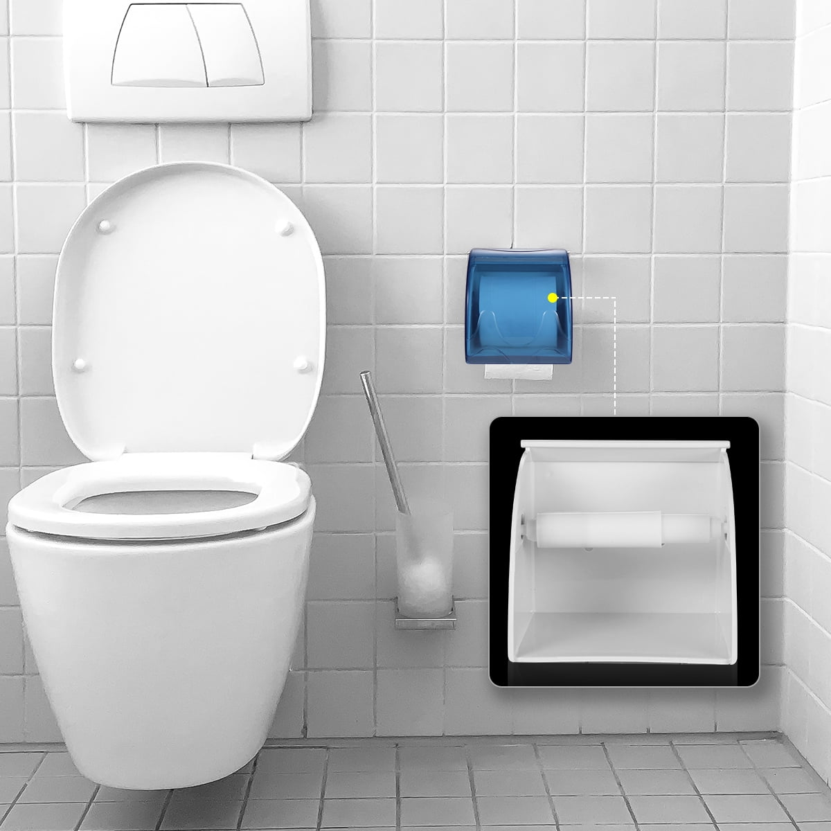 toilet paper roller 10PCS Toilet Paper Roller Fit-All Style Plastic ...