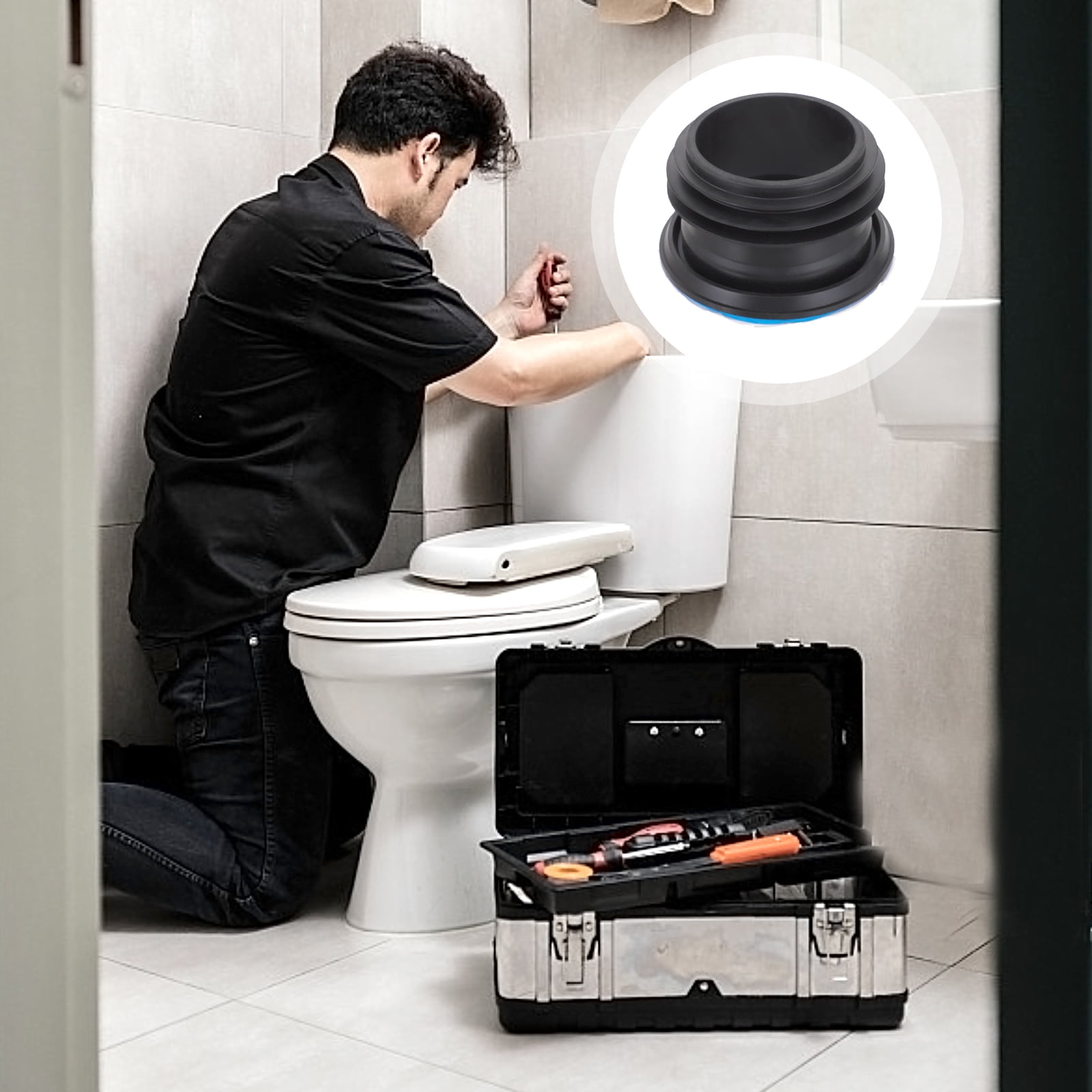 toilet seal ring 1pc Stinkpot Wax Ring Leakproof Toilet Flange Ring