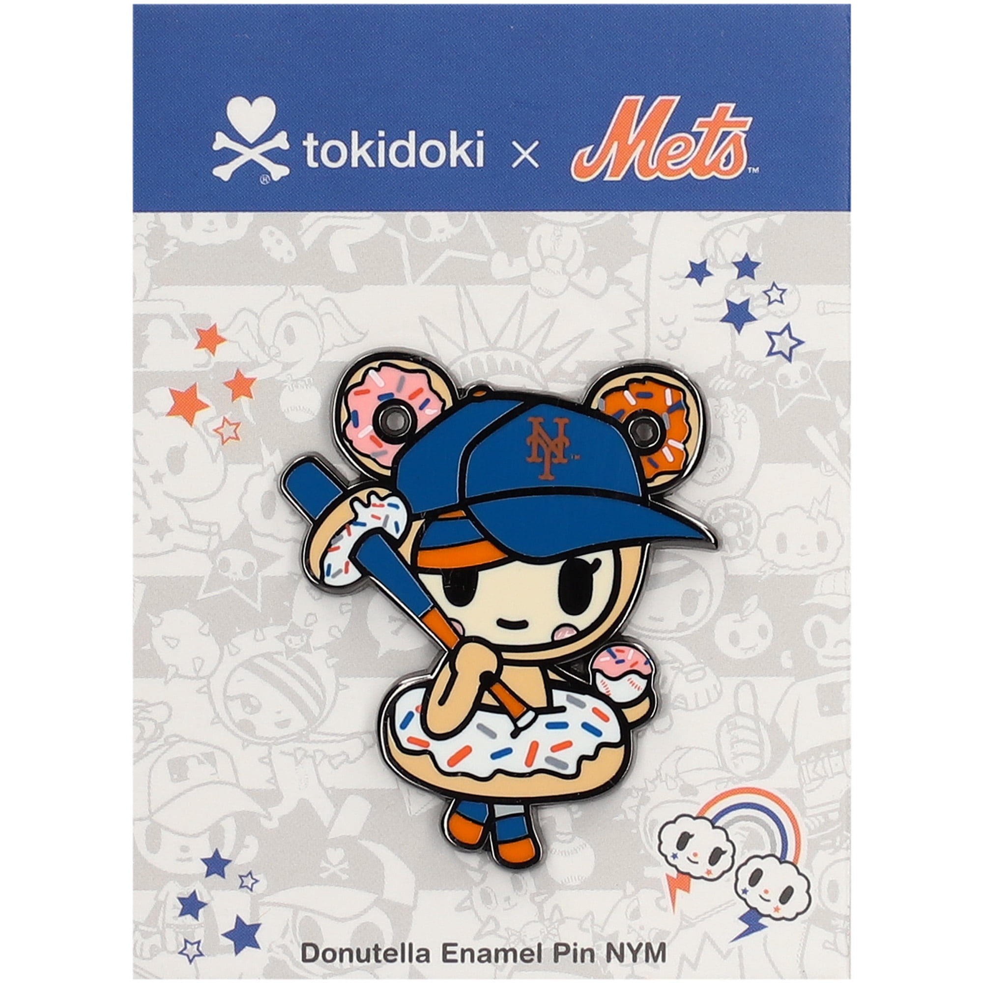 Tokidoki Pin tokidoki New York Mets Donutella Enamel Pin - Walmart.com
