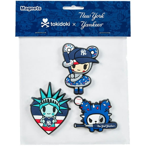 tokidoki New York Yankees 3D 3-Pack PVC Magnet Set