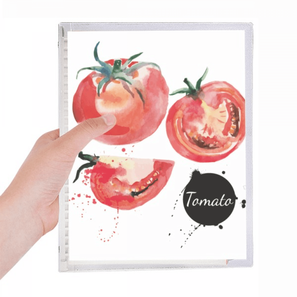 tomato vegetable tasty healthy watercolor notebook loose diary refillable journal statiry