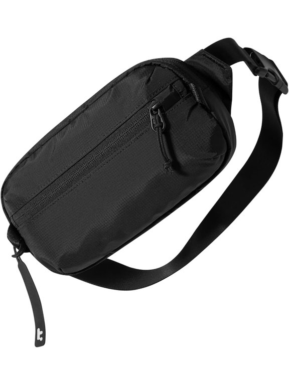 1.5L Sling Bag with RFID Blocking Crossbody Chest Pack for Men Women - Black