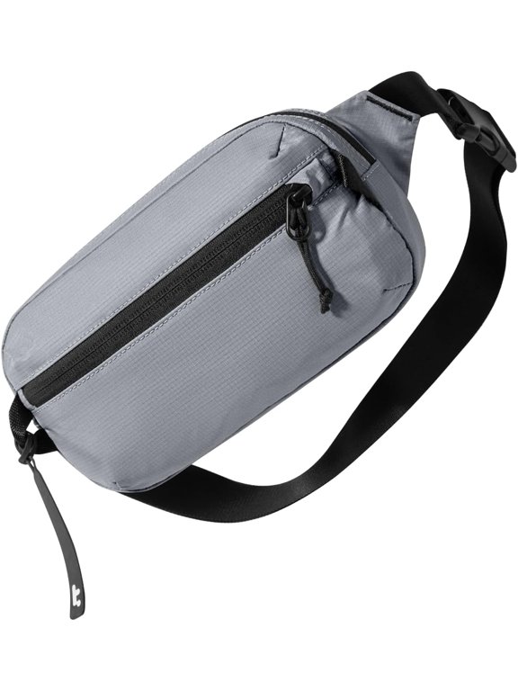 1.5L Sling Bag with RFID Blocking Crossbody Chest Pack for Men Women - Gray