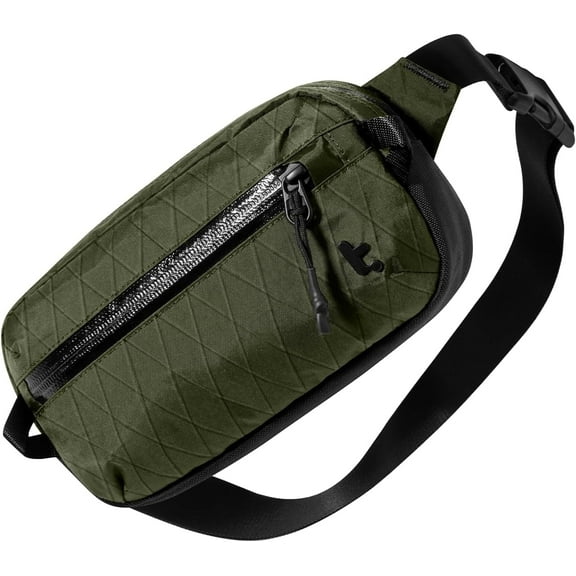 tomtoc 1.5L X-Pac Sling Bag with RFID Blocking, Crossbody Bag Minimalist Chest Shoulder Pack for Men/Women, Water-Resistant Lightweight Casual Funny Pack for Travel, Daily Commute