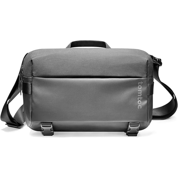 tomtoc 10L Laptop Messenger Shoulder Bag for 14-inch MacBook Pro M5, 13" MacBook Neo & Air & iPad Pro M5/Air M4, Minimalist Crossbody Bag, Water-resistant EDC Sling Pack for Business, Travel, Work
