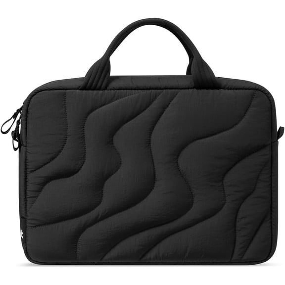 tomtoc 15-16 Inch Puffy Laptop Carrying Bag for Women, Stylish Laptop Case Fits 15-16 Inch MacBook Air & Pro &Other 15"/16" Computers, Work Travel Briefcase Lightweight Handbag with Organized Storage