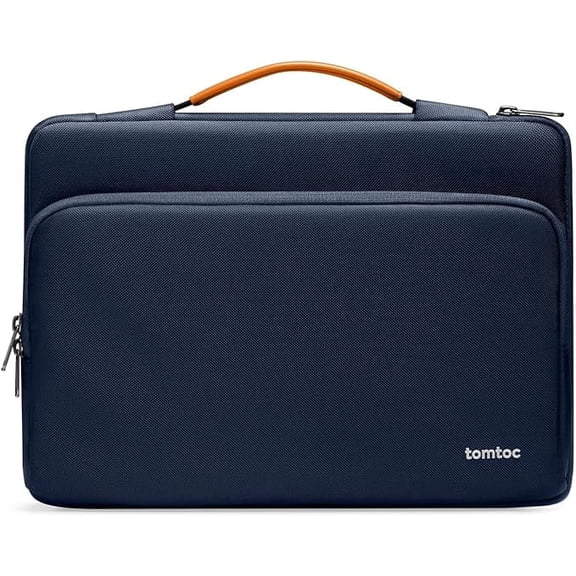 tomtoc 360 Protective Laptop Carrying Case for 2026 16-inch MacBook Pro M5 Pro/Max A3428 A3429, M4/M3/M2/M1 Pro/Max, Water-Resistant Laptop Bag Sleeve with Accessory Pocket for The New Razer Blade 15