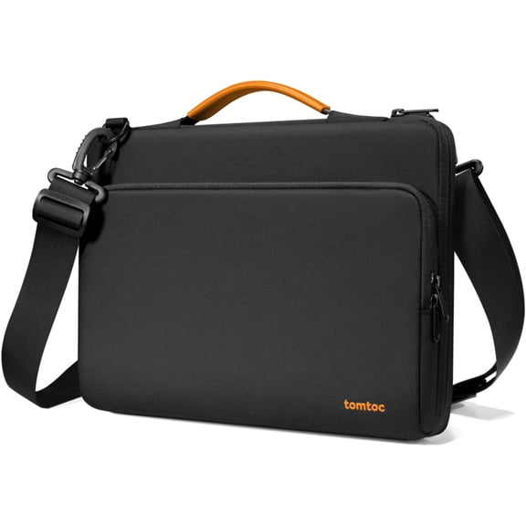 tomtoc 360 Protective Laptop Shoulder Bag for 16-inch MacBook Pro M5 Pro/Max (2026) A3428 A3429, M4/M3/M2/M1 Pro/Max, The NEW RAZER BLADE 15/16, Dell Inspiron 16 Laptop, Water-Resistant Accessory Bag