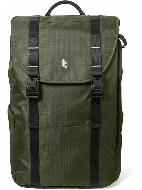 Flap Laptop Backpack, Lightweight, Water-Resistant Casual Daypack, Durable Work-pack, Vintage Classic Rucksack for 13-16 Inch Laptop, perfect for Campus, Street, 22L