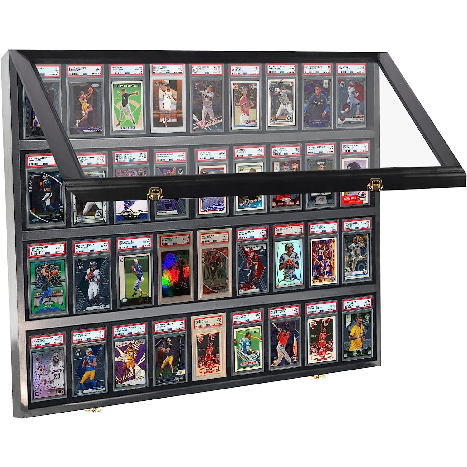  Baseball Jersey Frame Display Case Cabinet w/ 98% UV  Protection -Walnut Finished : Sports Related Display Cases : Sports &  Outdoors