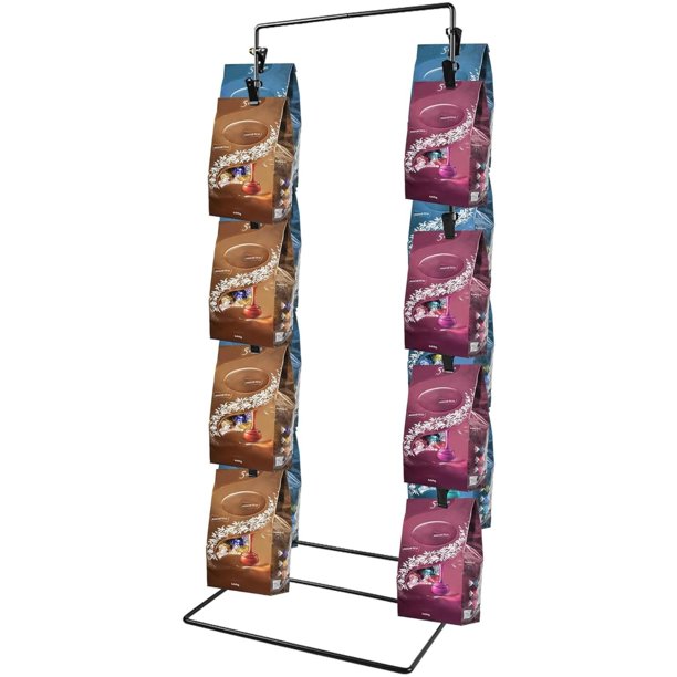 tonchean Clip Countertop Display Stand, Chip Snack Rack Collapsible Card Holder and Retail