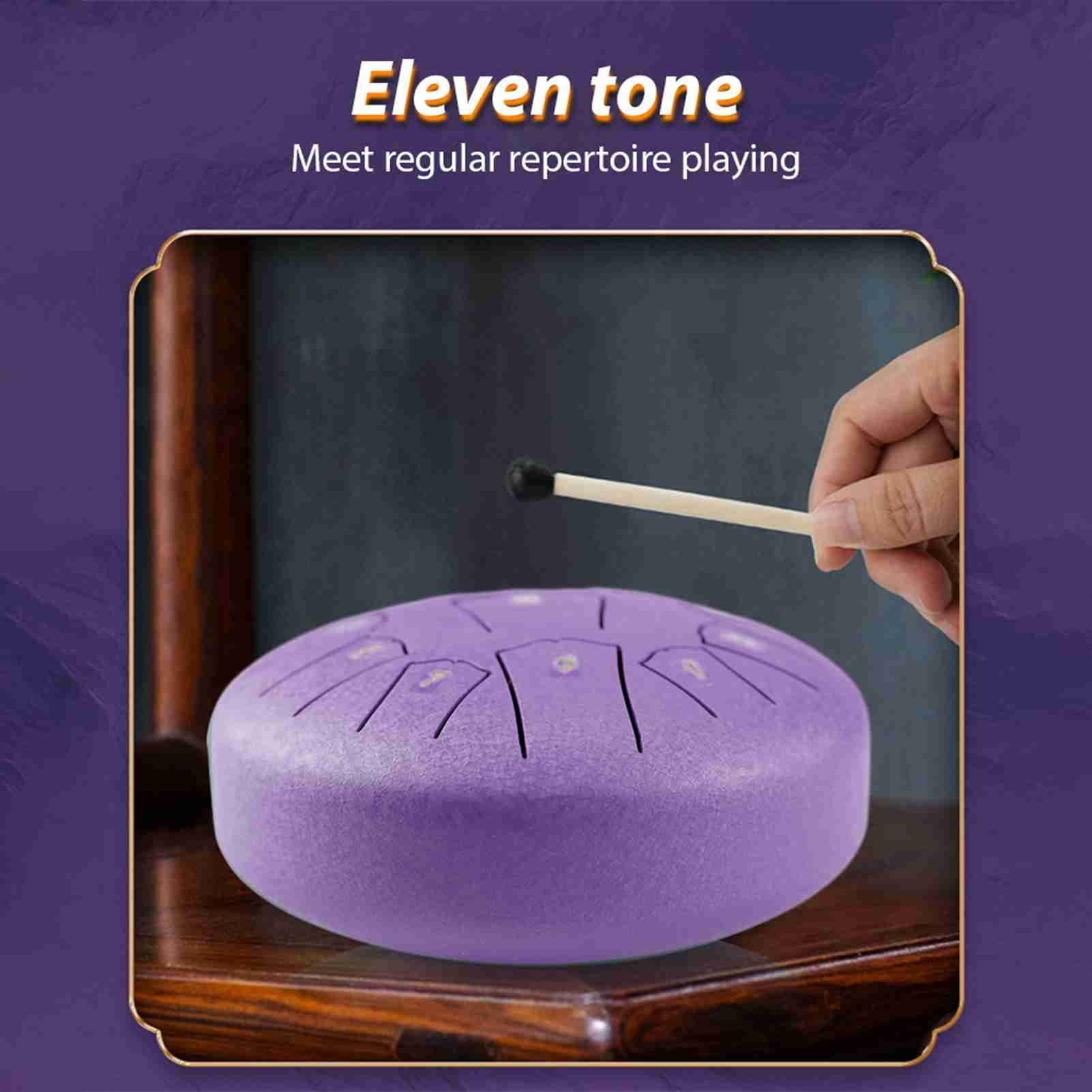 tongue drum Drum Steel Tongue Drum 6 Inch 11 Notes D Key Percussion Instrument Portable with Drum Mallets for Meditation Yoga Beginners Majors Family Friends Christmas Gift Handpan