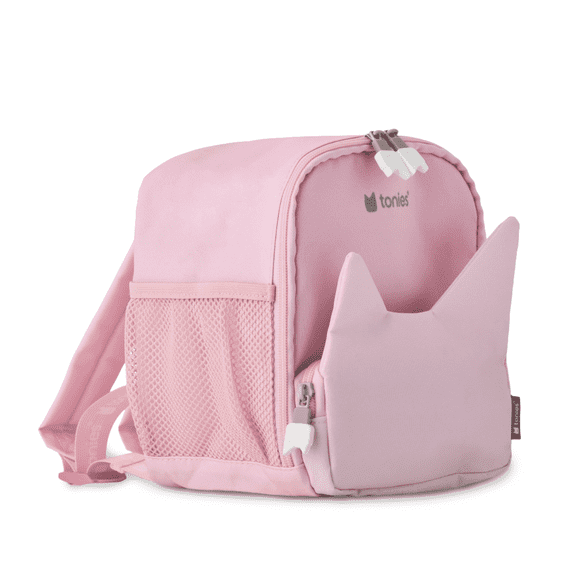 tonies Classic Backpack - Lightweight, Sturdy Carrying Bag for your Toniebox 2, Tonieplay Controller, Games, Charger, and Figurines, Age Group 3+, Cloud Pink
