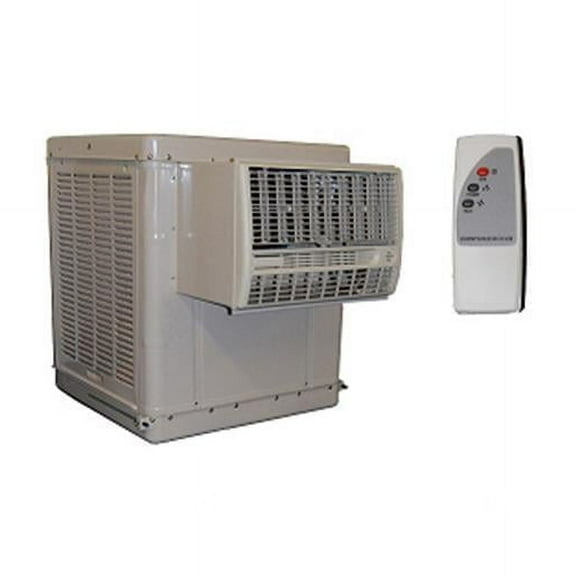 tool RWC50 4700 CFM 2 Speed Remote Evaporative Air Cooler, Gray