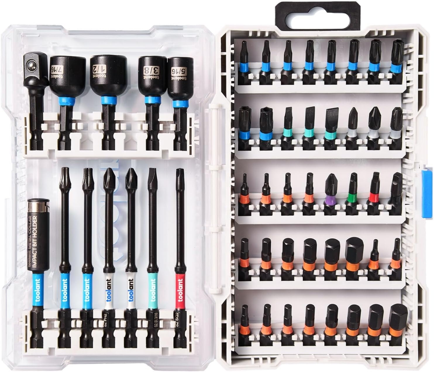 Toolant Impact Driver Bit Set 52-Piece S2 Steel