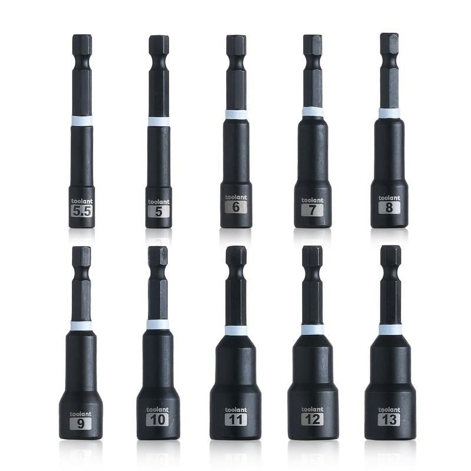 toolant Magnetic Nut Driver Bit Set for Impact Driver, Socket Set for ...