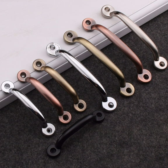 tooloflife 1/2/5 Pcs Zinc Alloy Pull Handle for Door Drawer Wardrobes Cabinet Furniture Decor 78mm-110mm Silver