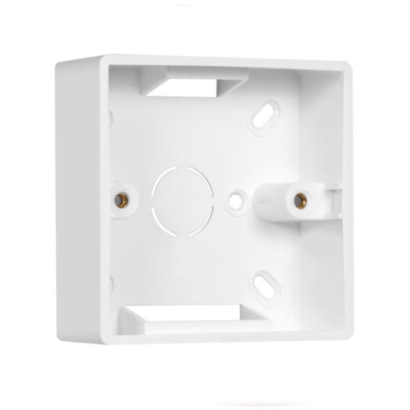 tooloflife 1/2/5Pcs Switch Socket Case Junction Box 86 Type Wall Switch Socket Panel Home Office White