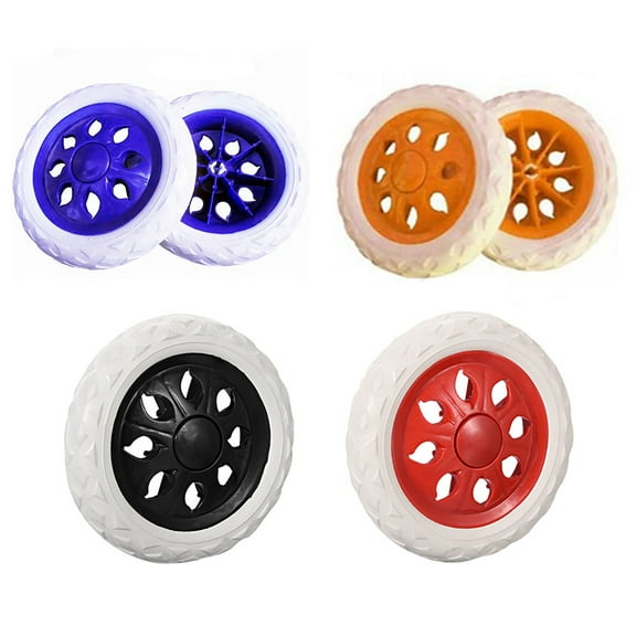 tooloflife 1/2 Pcs Shopping Cart Wheels Trolley Caster 6 inch Dia Hot Wheel Hub Design Red/Black/Blue/Yellow