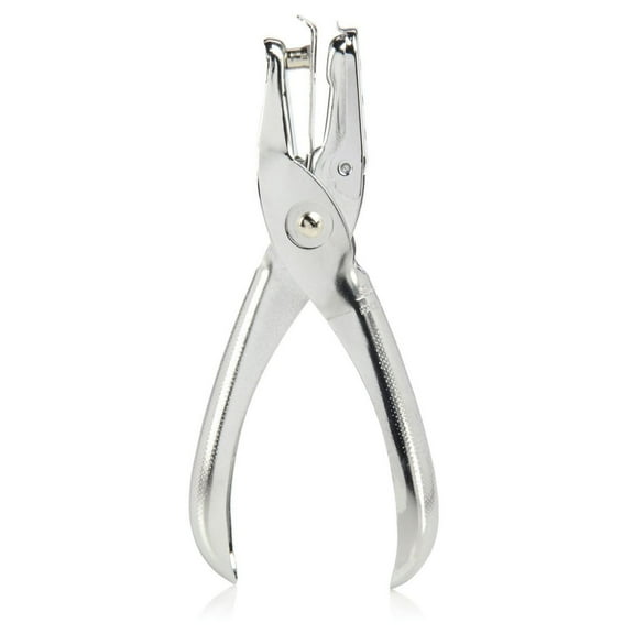 tooloflife 1/2 Pcs Single Hole Punch 1 Hole Punch 8 Sheet Capacity Silver